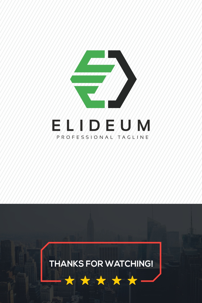 Elideum E Letter Logo Template