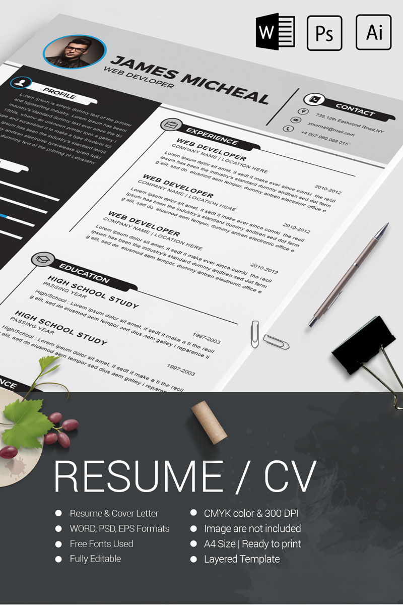James Micheal Resume Template