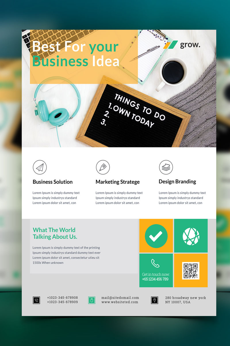 Growth - Flyer - Corporate Identity Template