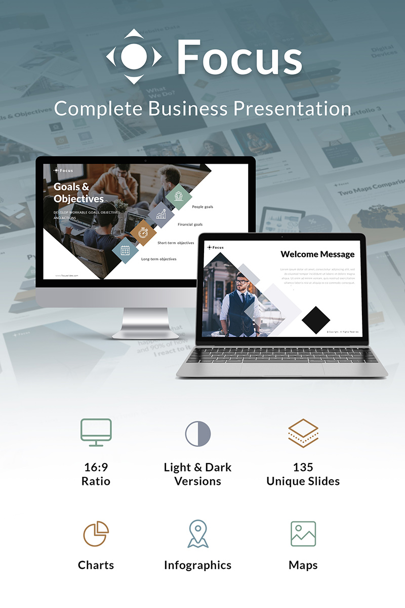 Focus Business Slides PowerPoint template