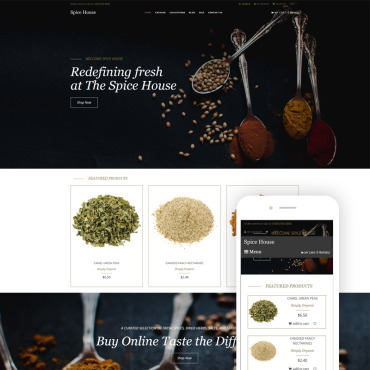 Fruits Herbs Shopify Themes 80431