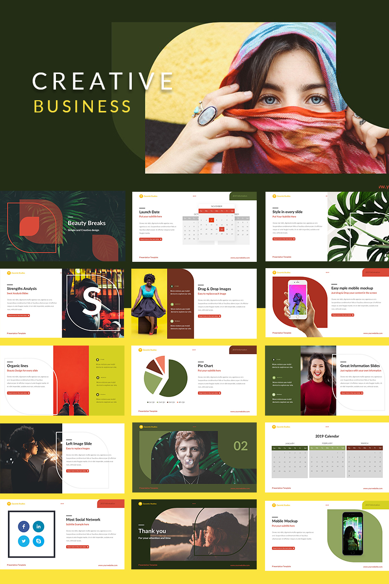 Creative Business PowerPoint template