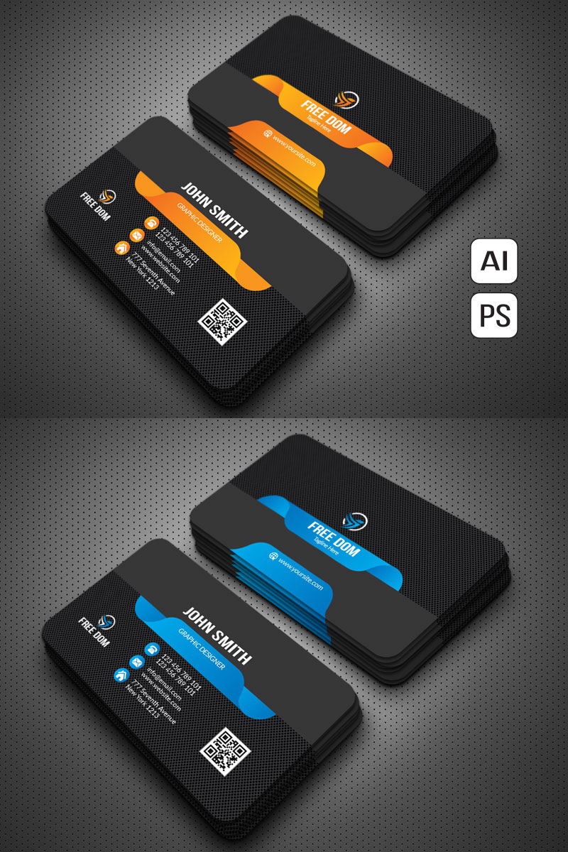 Our Service Professional Business Card - Corporate Identity Template