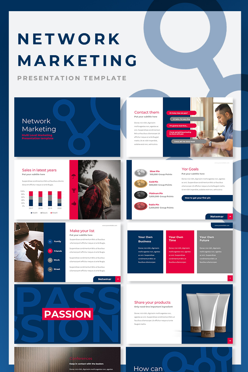 Network Marketing PowerPoint template