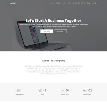 Agency Classic Landing Page Templates 80608