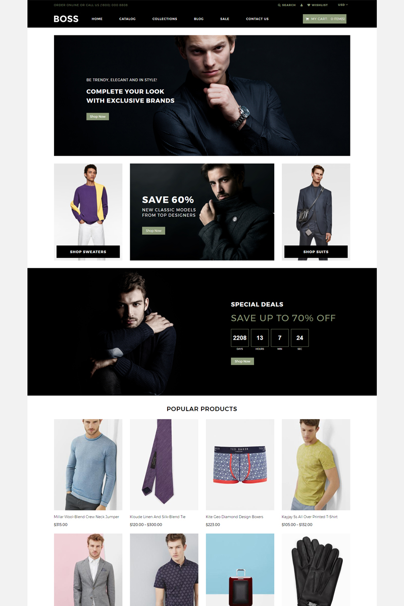 BOSS - Apparel eCommerce Modern Shopify Theme