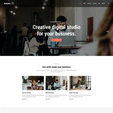 Blog Business PSD Templates 80843