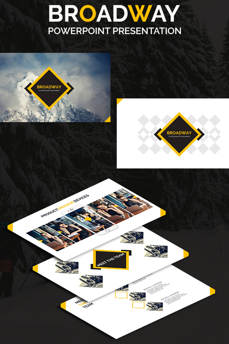 Broadway PowerPoint template