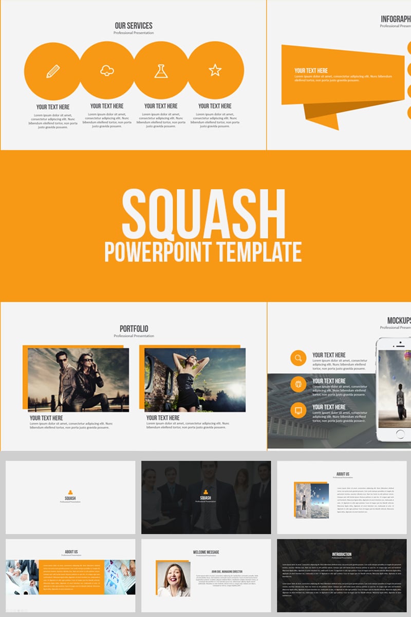 Squash PowerPoint template