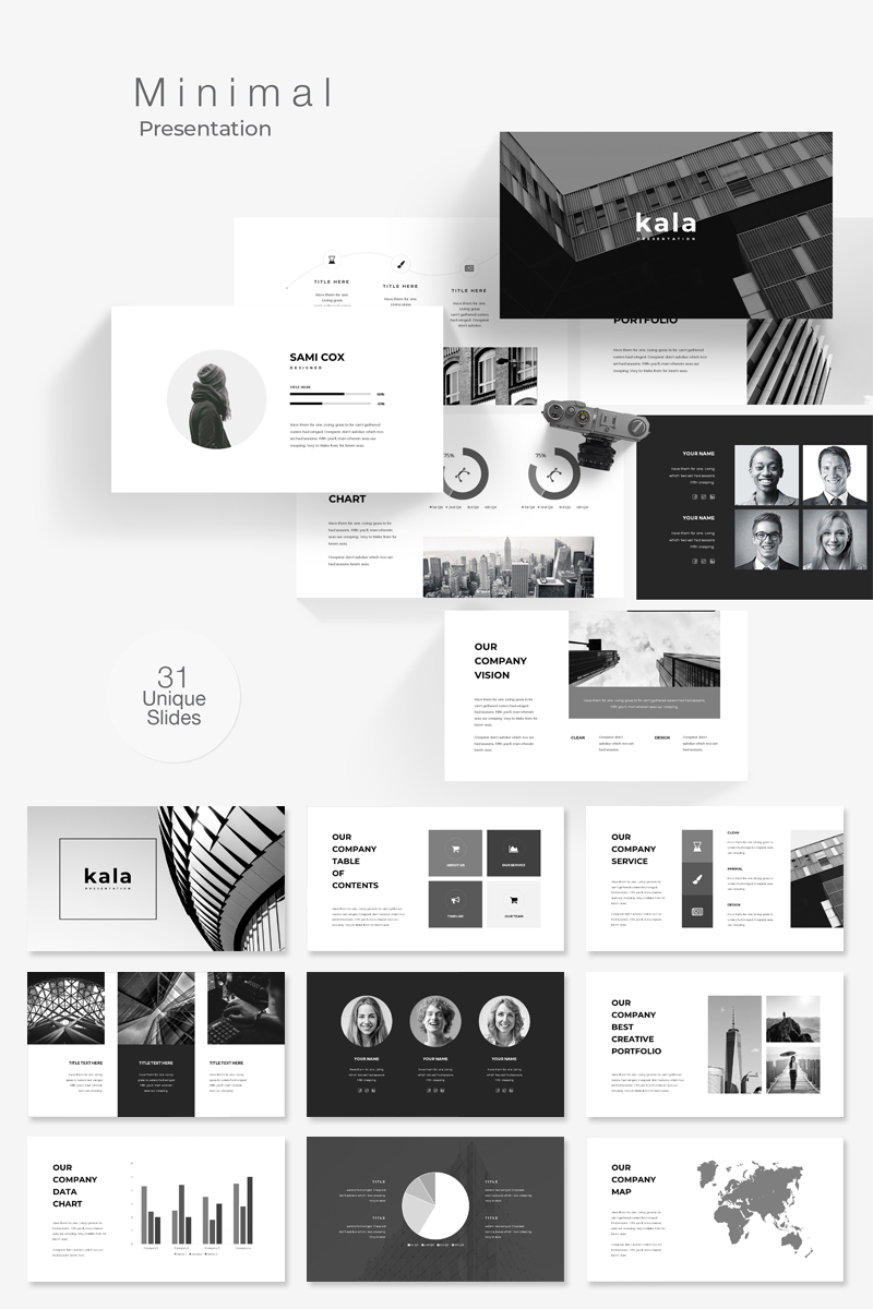 Minimal PowerPoint template