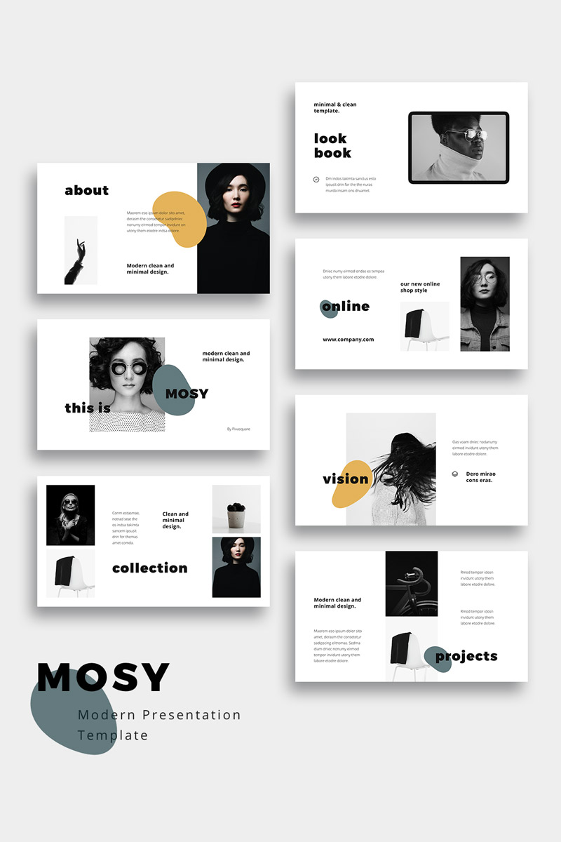 Modern Geometric Design Google Slides Templates Entheosweb