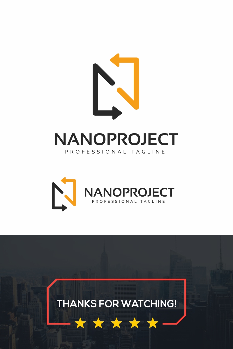 Nanoproject N Letter Logo Template