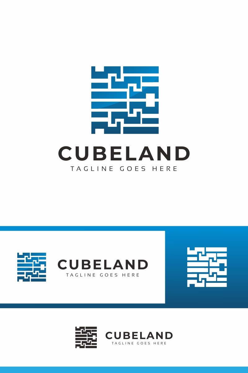 Cubeland Logo Template
