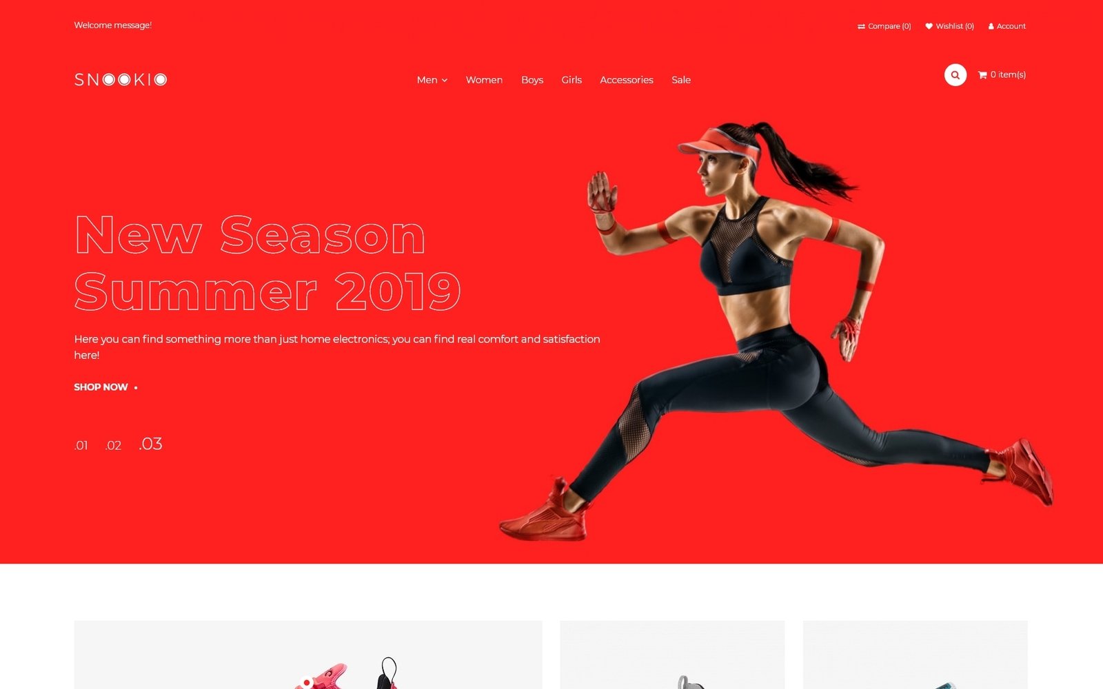 Snookio - Shoe Store eCommerce Clean OpenCart Template