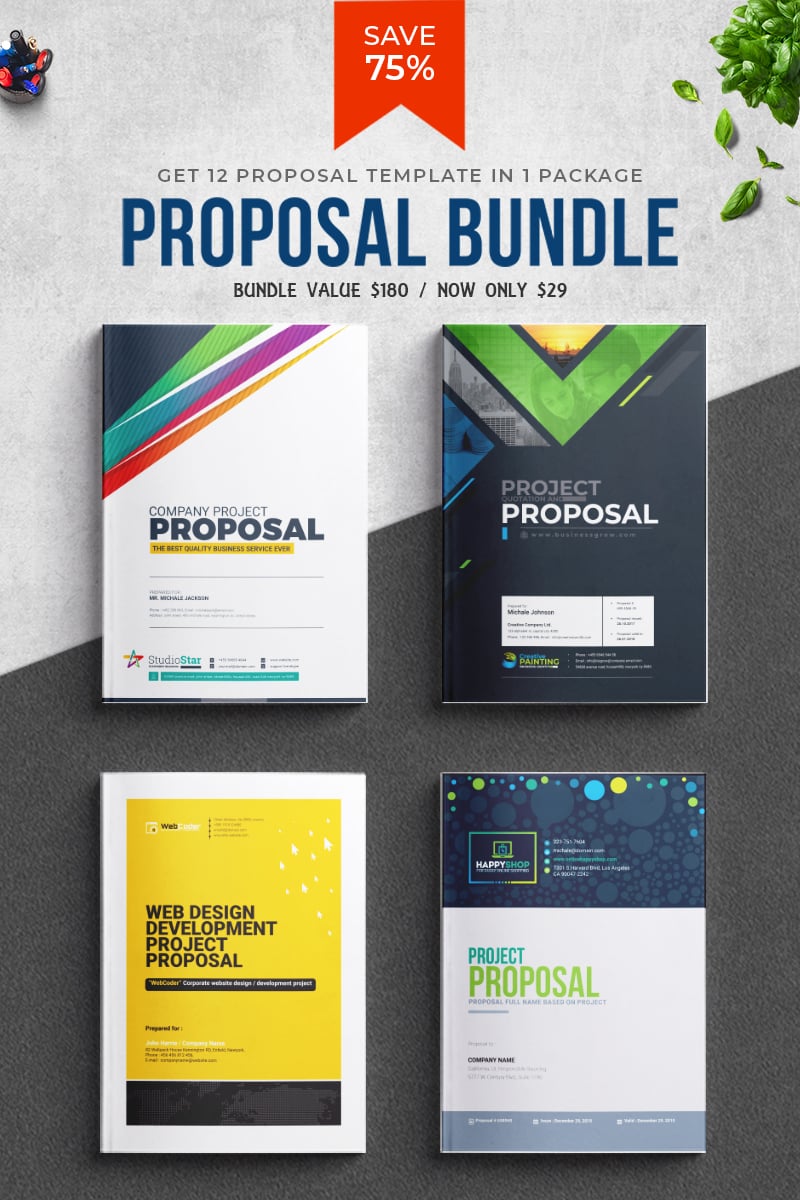 Proposal Template Big Bundle Template - Best Business Proposal Templates - Creative and Modern Designs