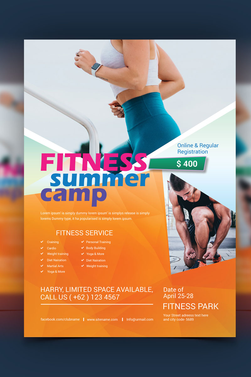 Fitness Flyer Template - Corporate Identity Template