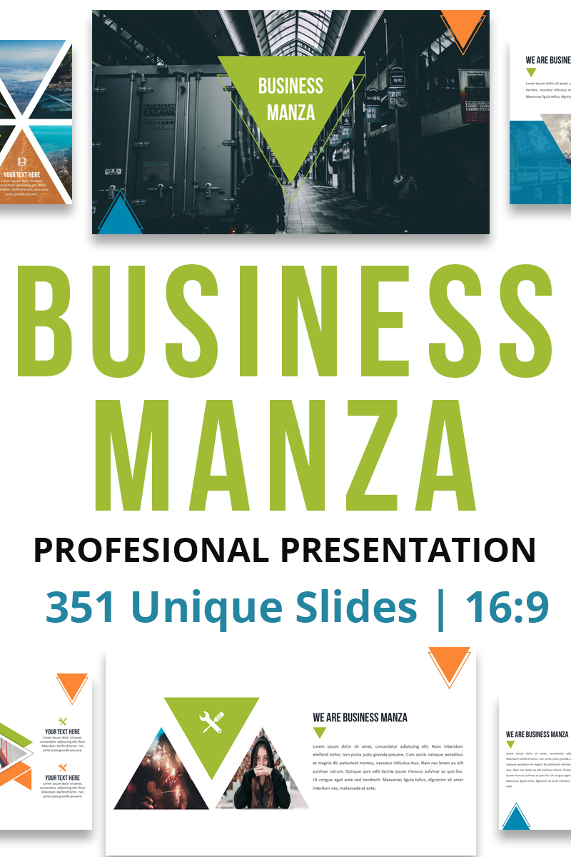 Business Manza Premium PowerPoint template