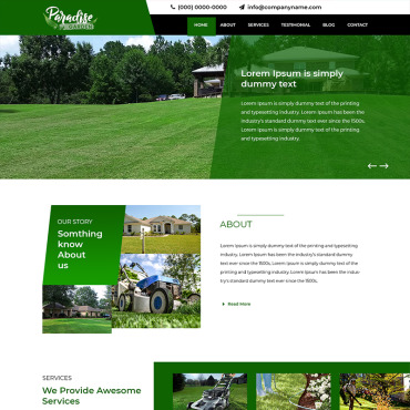 Lawn Mowing PSD Templates 81114