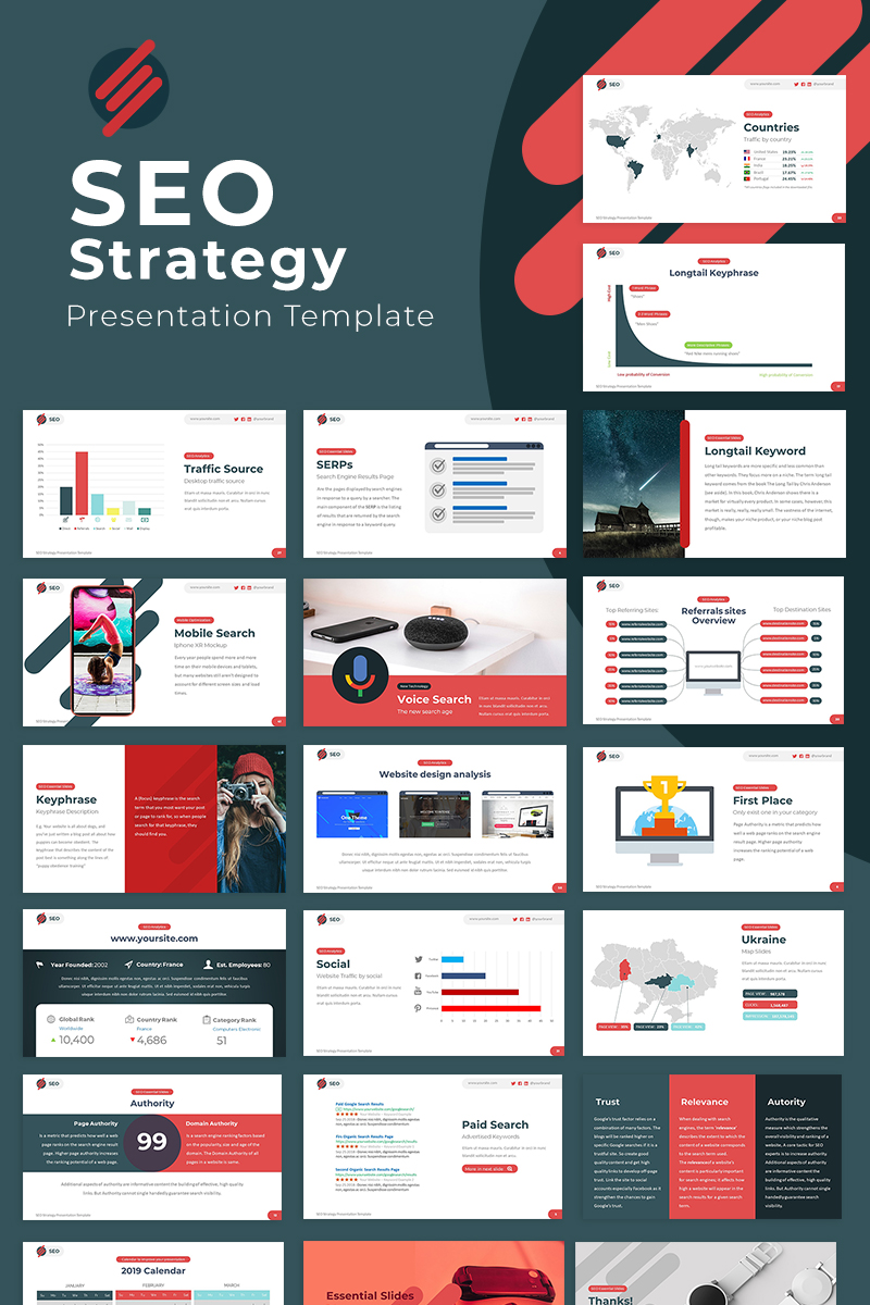 SEO Strategy PowerPoint template