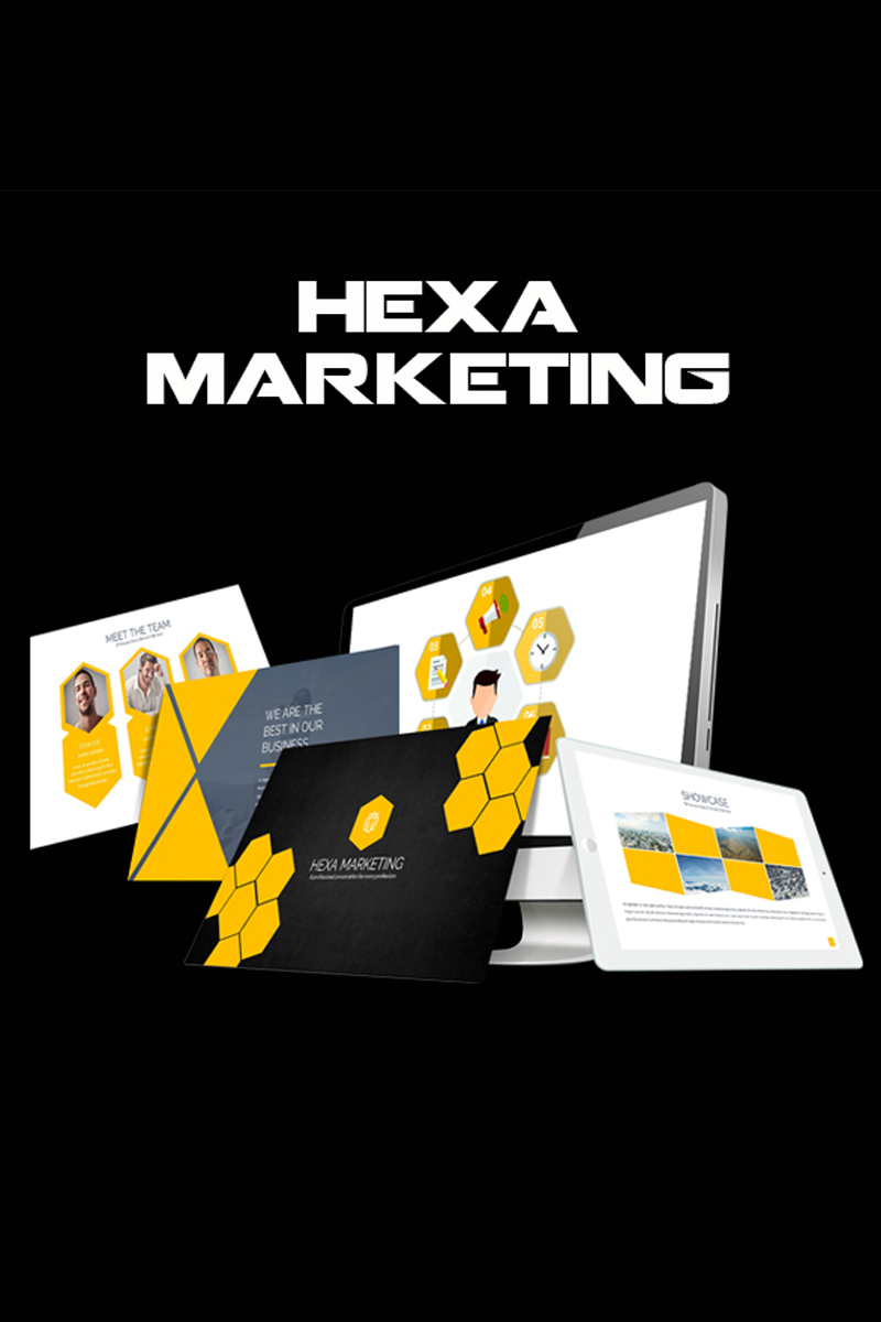 Hexa Marketing PowerPoint template
