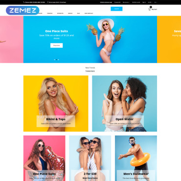 Clothes Ecommerce OpenCart Templates 81337