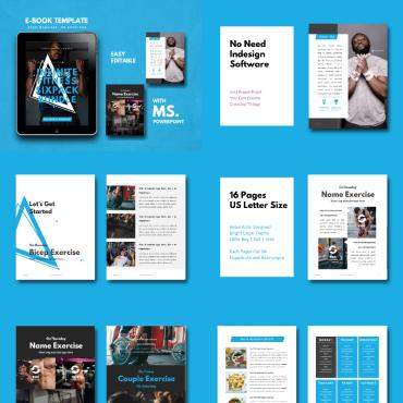 Fitnessebook Gymebook PowerPoint Templates 81342