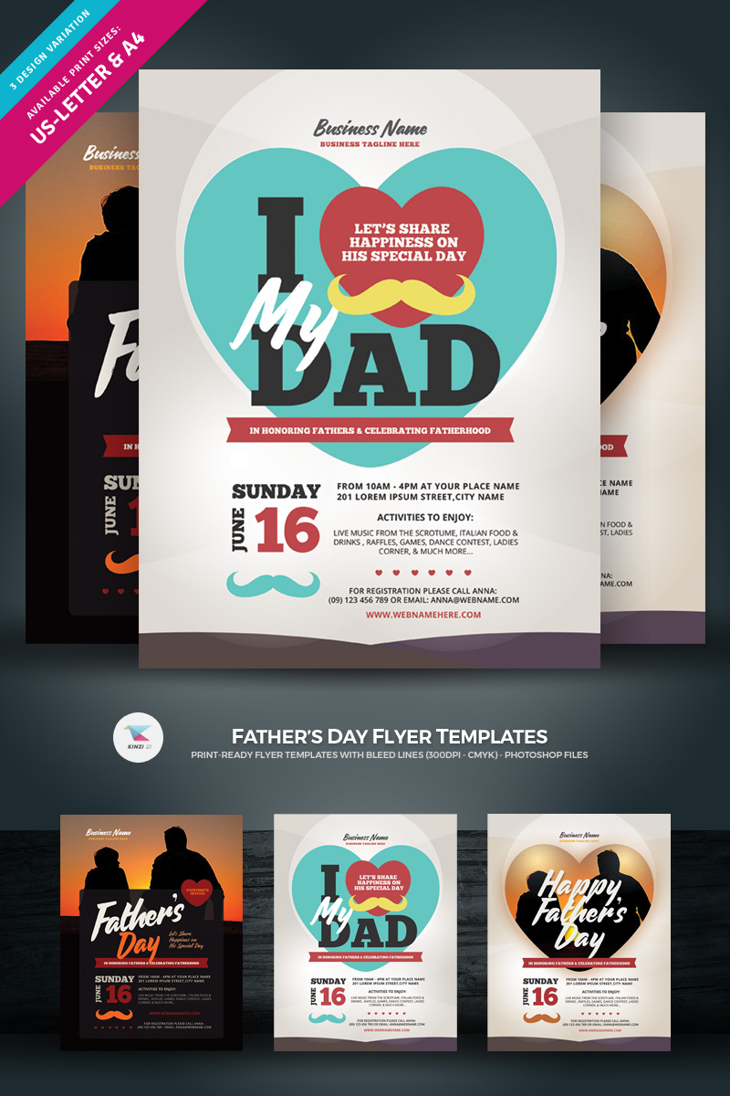 Father's Day Flyer - Corporate Identity Template