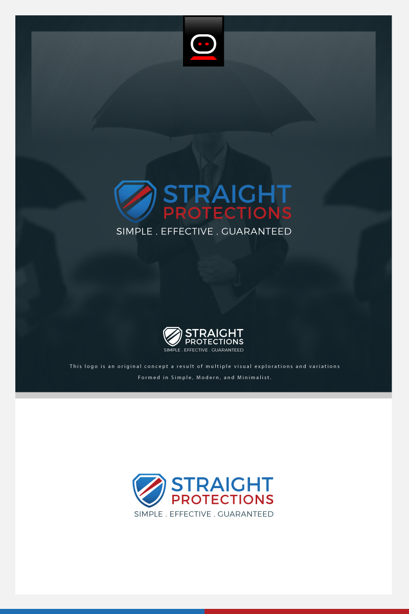 Straight Protections Logo Template