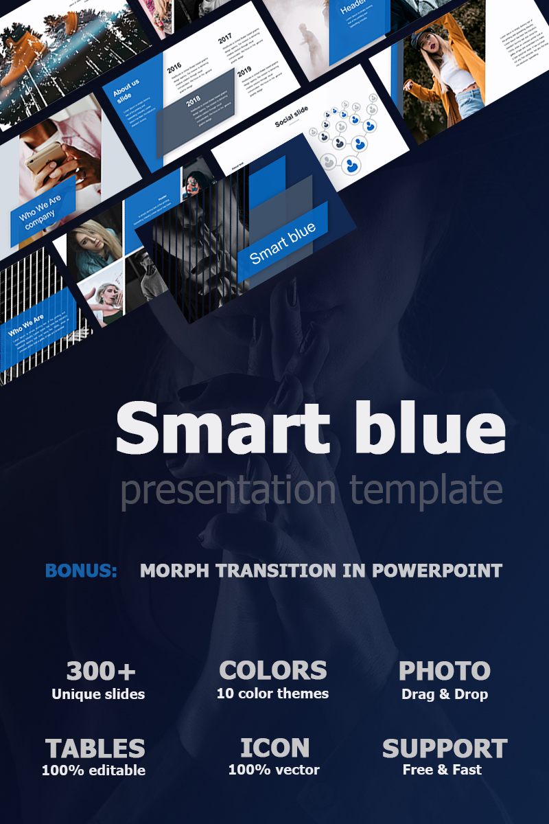 Smart Blue PowerPoint template