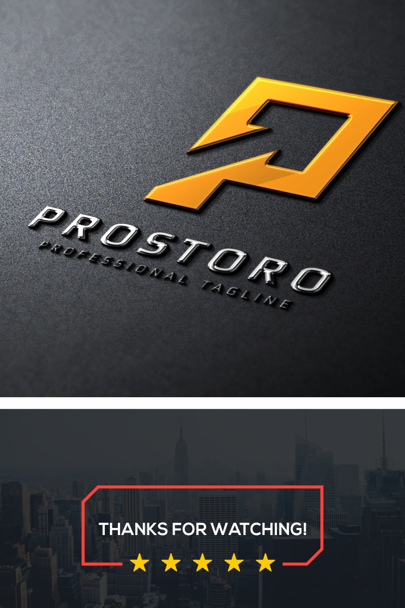 Prostoro P Letter Logo Template