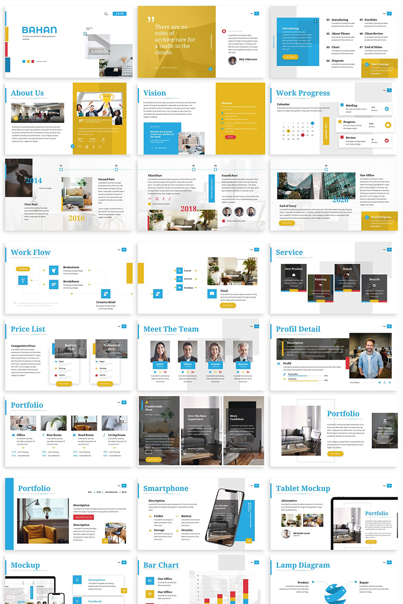 Bahan - Architecture PowerPoint template