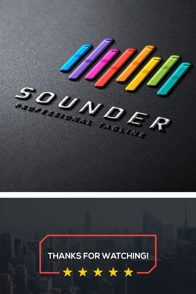Sound Wave Logo Template