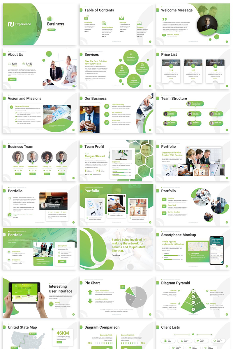 Experience - Business PowerPoint template