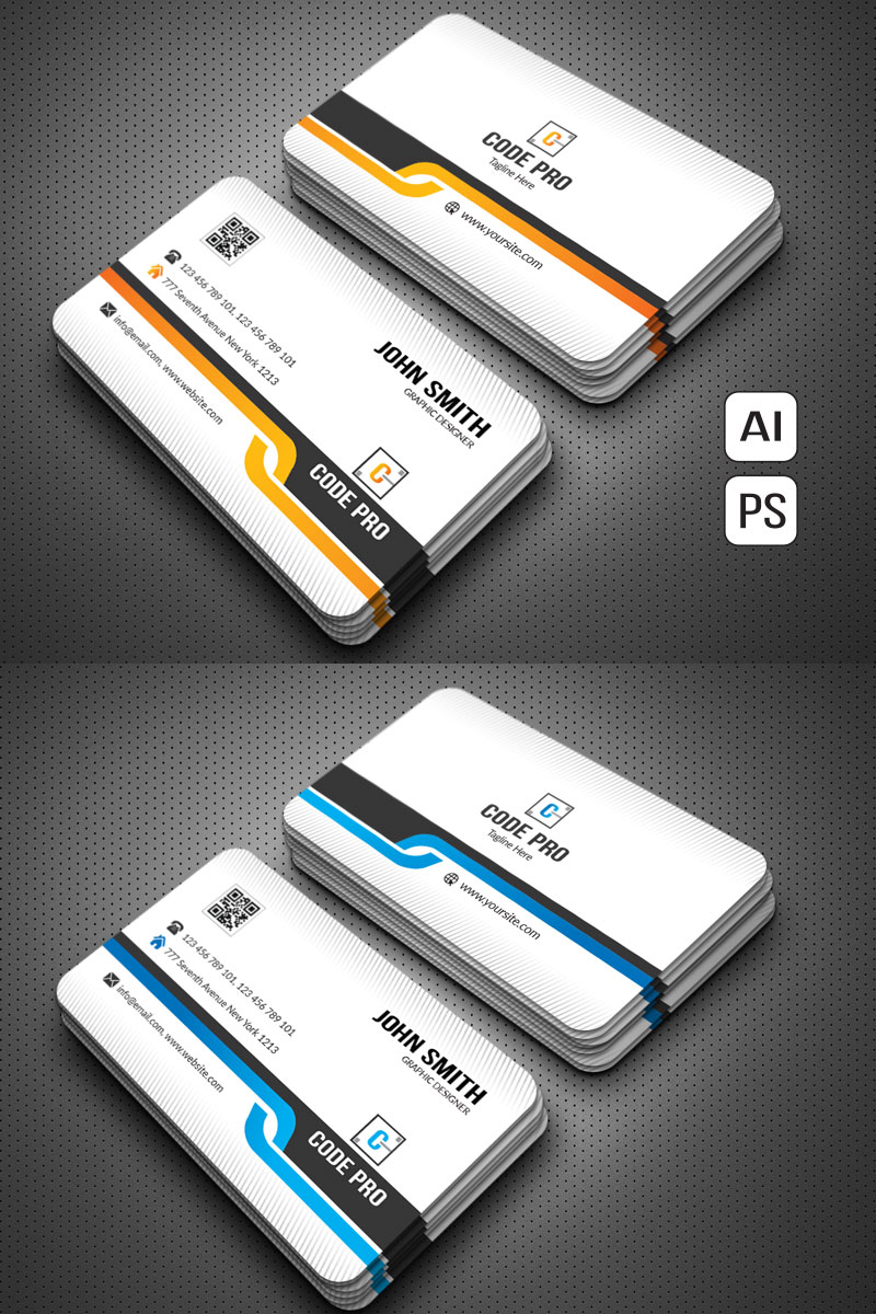 Code Pro Business Card - Corporate Identity Template