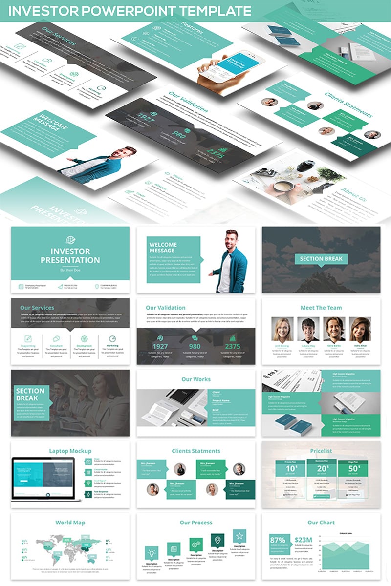 Investor PowerPoint template