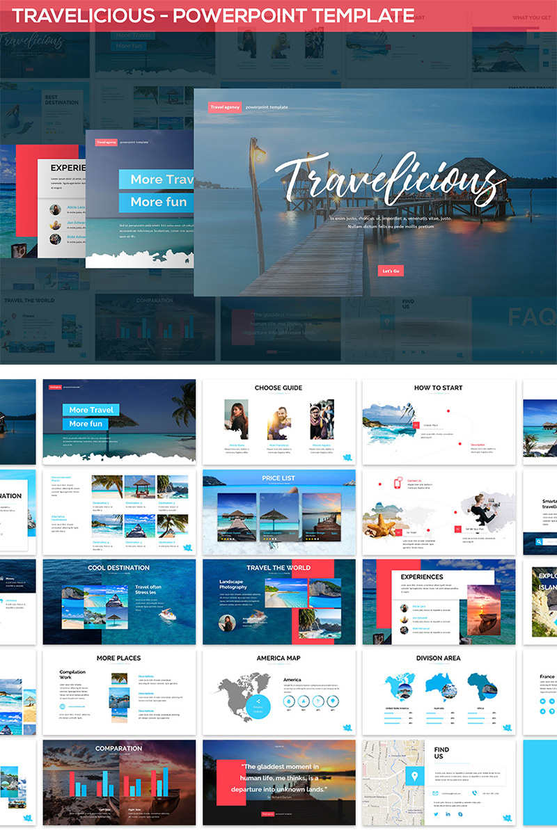 Travelicious PowerPoint template