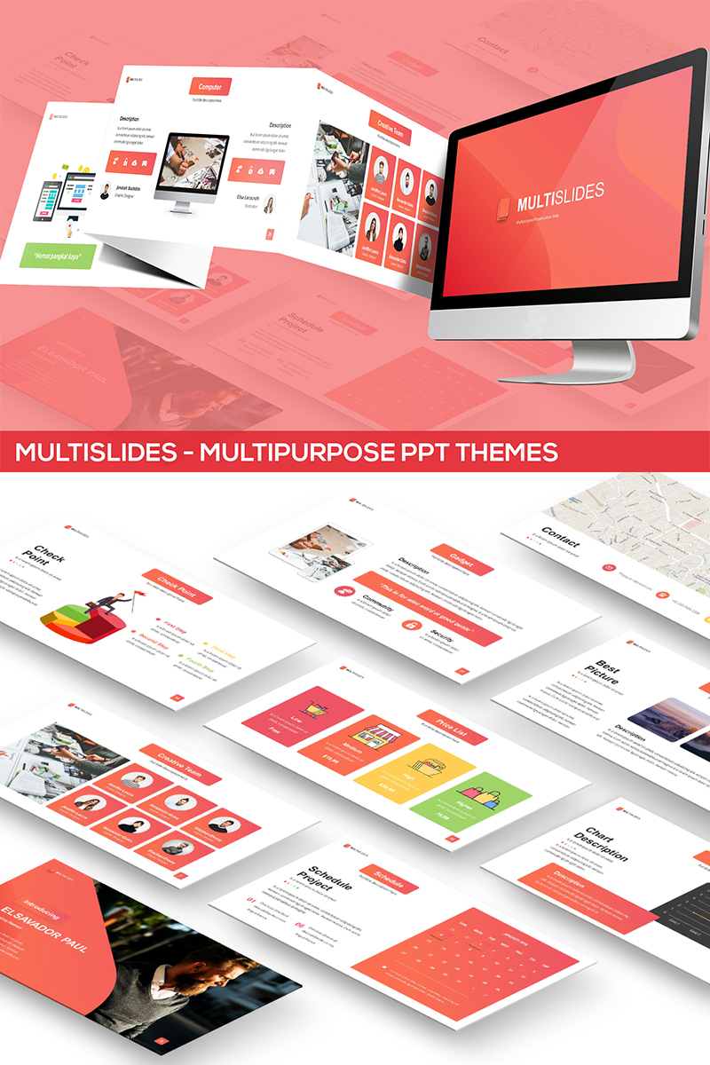 MultiSlides - Multipurpose Gradient Presentation PowerPoint template