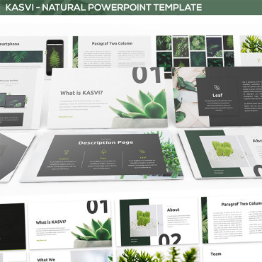 Green Clean PowerPoint Templates 81878