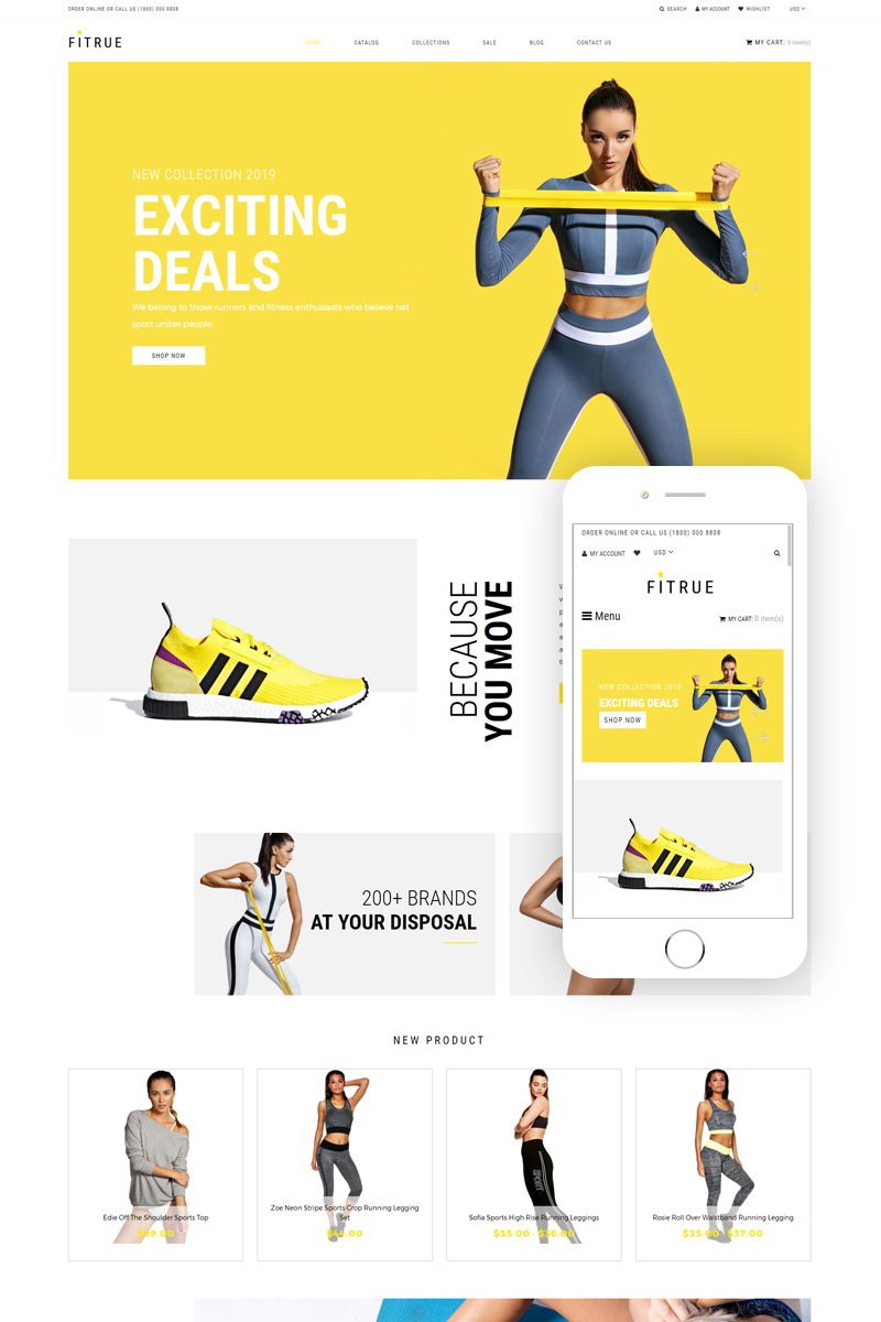 Fitrue - Sports Store Multipage Clean Shopify Theme