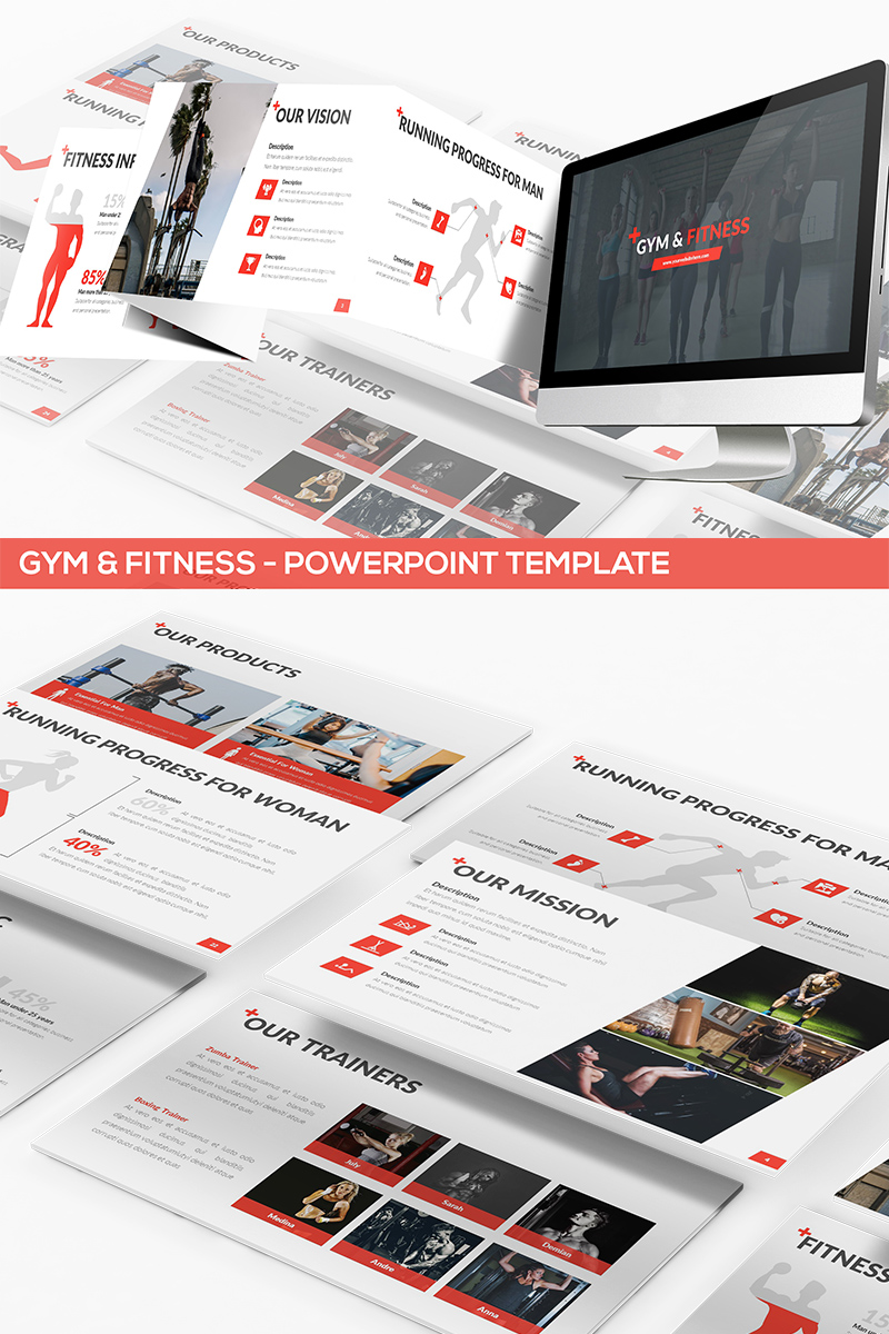 Gym & Fitness PowerPoint template