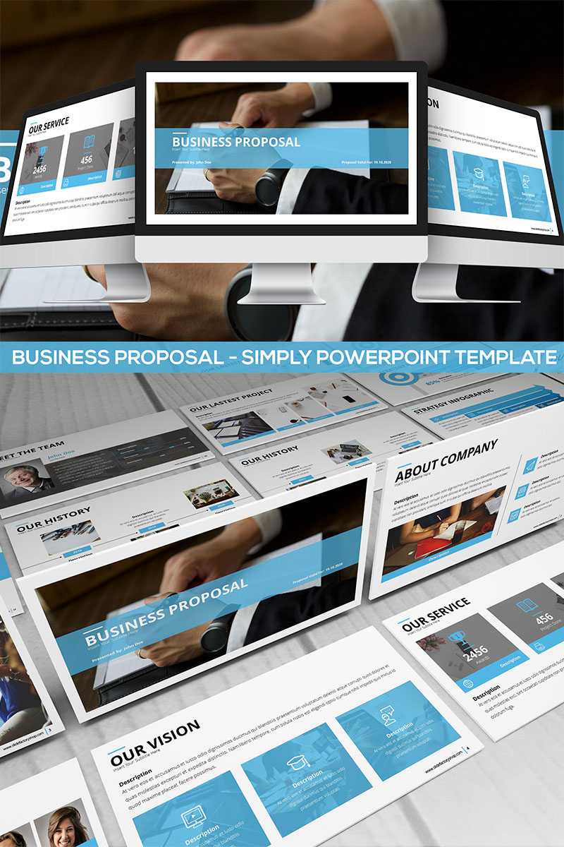 Simply Business Proposal PowerPoint template