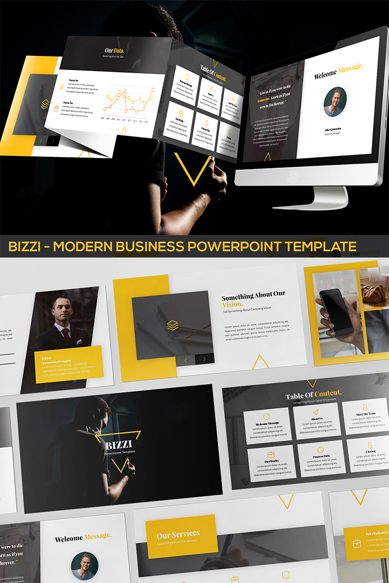 Bizzi - Modern Business PowerPoint template