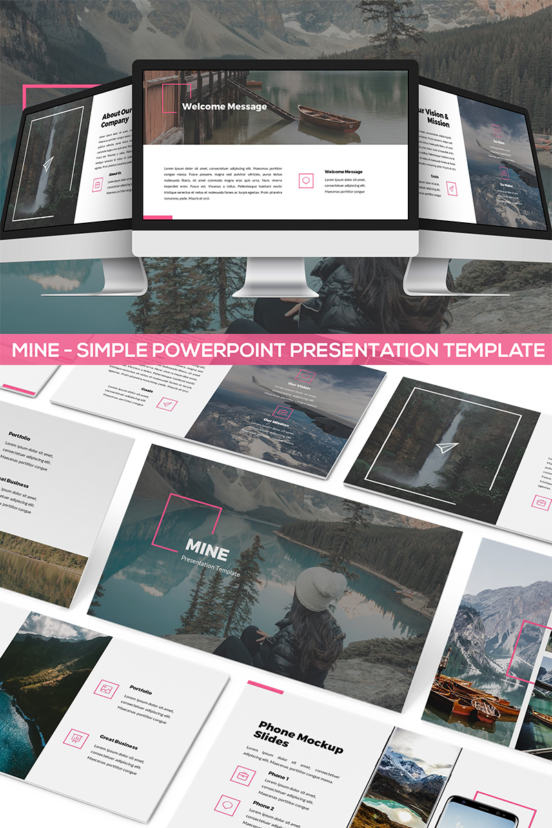 Mine - Simple Presentation PowerPoint template