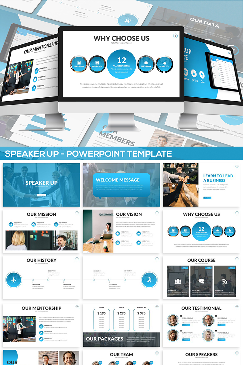 Speaker Up PowerPoint template