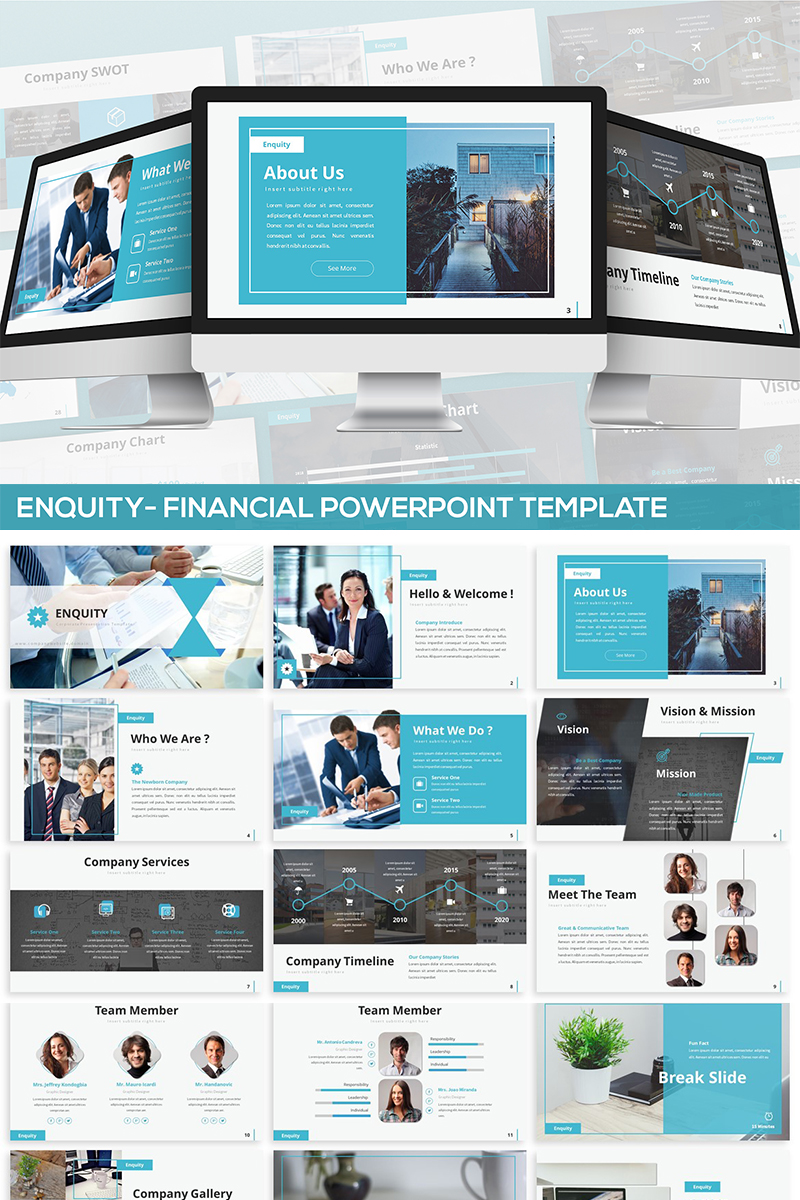 Enquity - Financial PowerPoint template