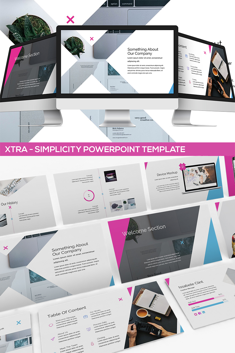 Xtra - Simplicity PowerPoint template