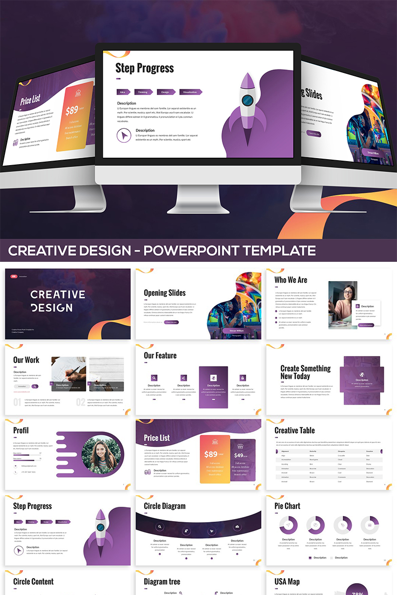 Creative Design PowerPoint template