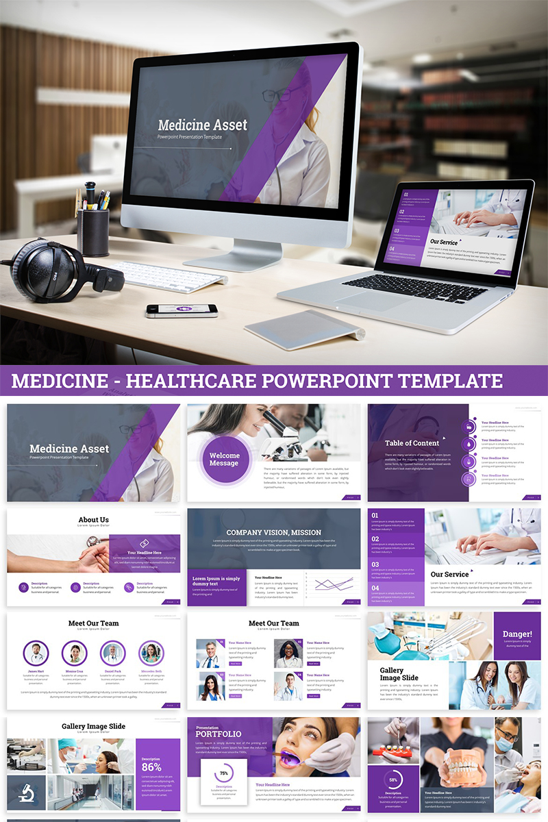 Medicine - Healthcare PowerPoint template