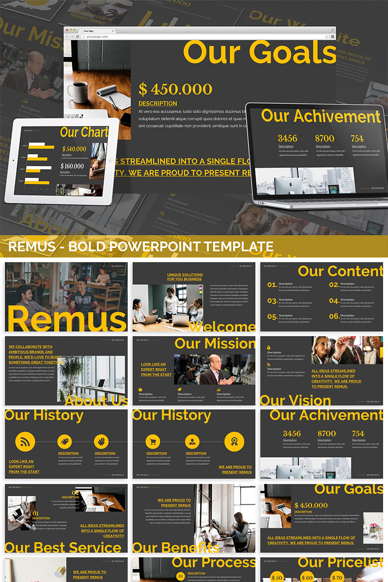 Remus - Bold PowerPoint template