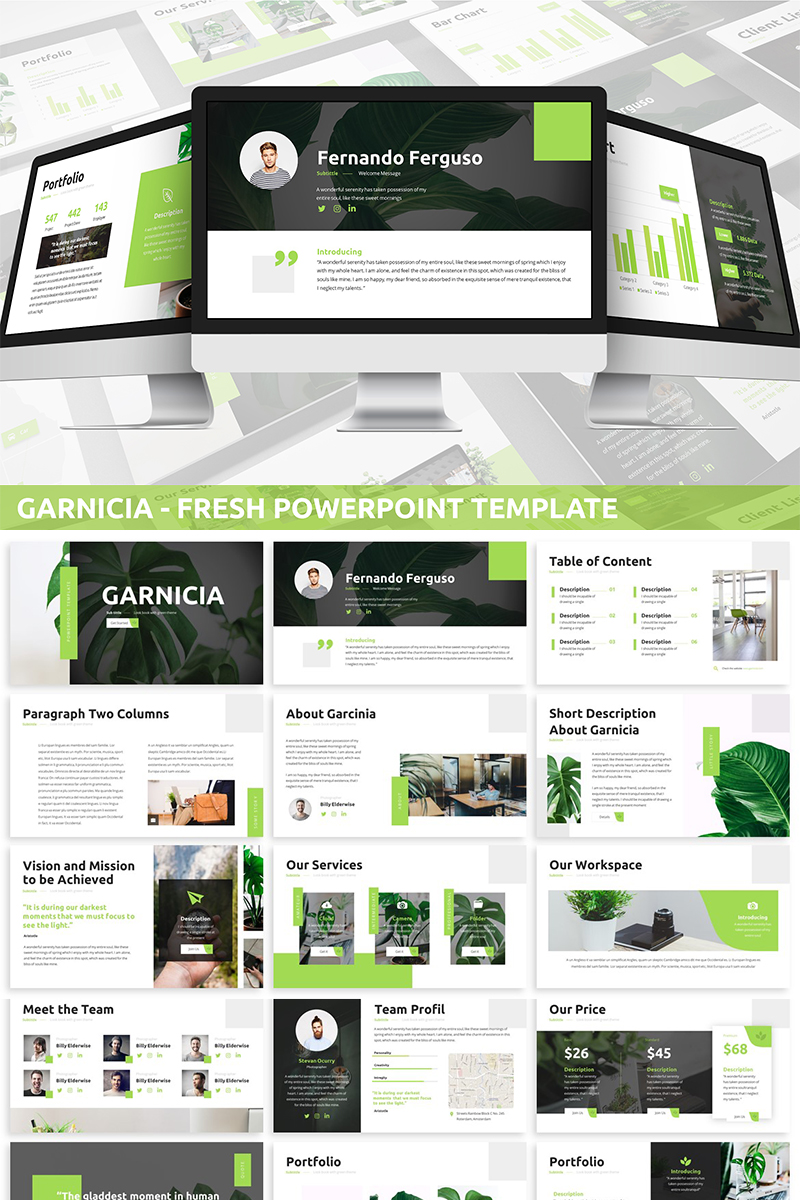 Garnicia - Fresh PowerPoint template